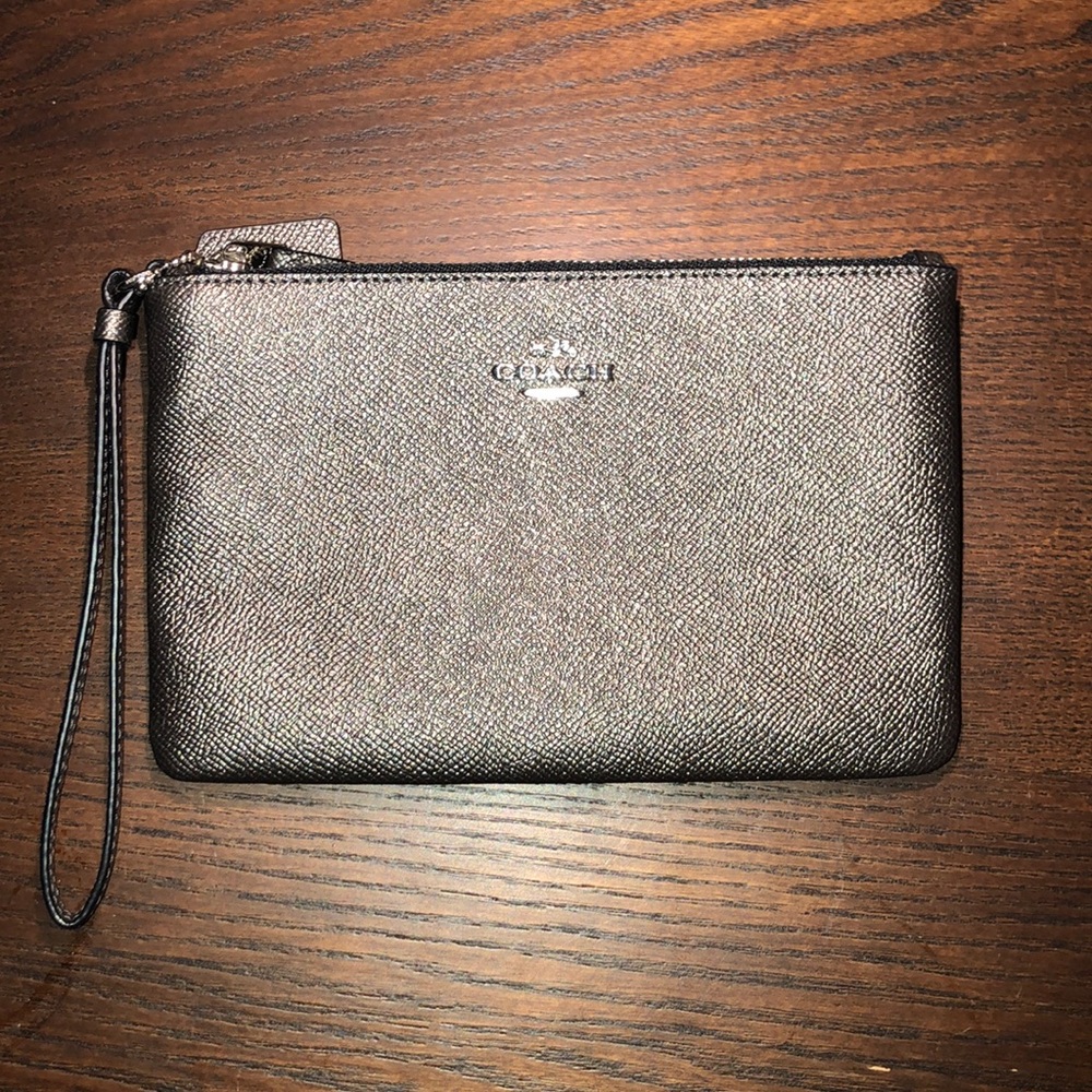 Gray Coach clutch/wallet
